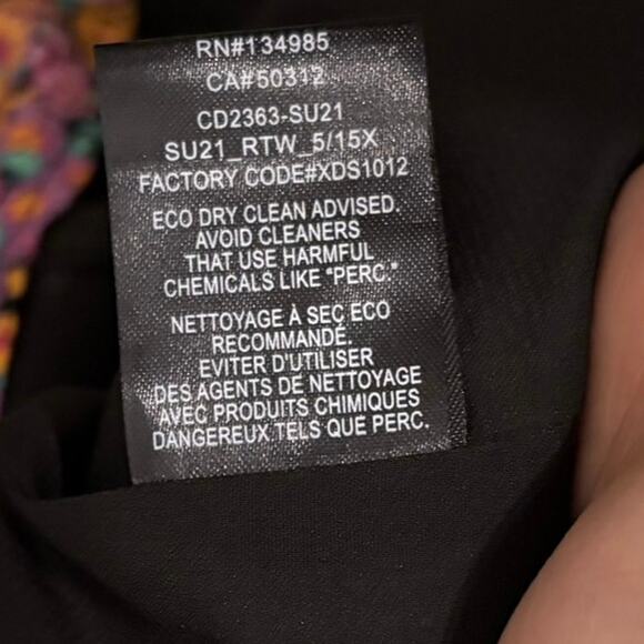 For Love & Lemons NWT Pink Orange Floral Claude Mini Dress Size Small - Picture 8 of 9